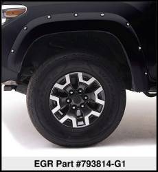 EGR - EGR 793814-G1 Bolt-On Look FRONT Fender Flares Black G1 11-16 F250 Super Duty - Image 2