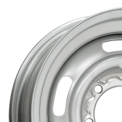 Wheel Vintiques - Wheel Vintiques Pickup Rallye 15x7 6x5.5 4" BS Silver 35-570604A - Image 2
