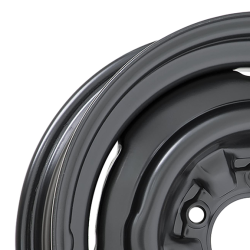 Wheel Vintiques - Wheel Vintiques 67-4634032A OE Tri-Five 14x6 5x4.75 3.5" BS Satin Black - Image 2