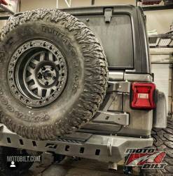 Motobilt - Motobilt MB1080 Rear Bumper Crusher w/Spare Tire Cut Out for 18+ Wrangler JL - Image 3
