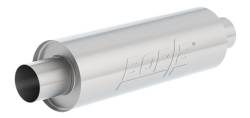 Borla - Borla 401392 XR-1 SS Muffler 2.5" In/2.5" Center Out 5" Round 15" Long Body - Image 1