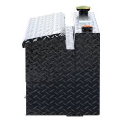 UWS - UWS TT-45-COMBO-BLK Gloss Black 45-Gallon Combo Aluminum Transfer Tank - Image 2