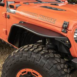 Rugged Ridge - Rugged Ridge 11615.71 HD Steel Tube Fenders Front Pair Black 18-21 Jeep Wrangler - Image 6