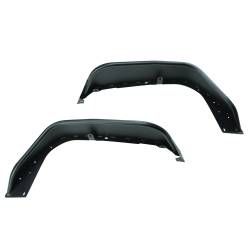 Rugged Ridge - Rugged Ridge 11615.71 HD Steel Tube Fenders Front Pair Black 18-21 Jeep Wrangler - Image 1