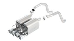 Borla - Borla 11814 Touring Axle-Back Exhaust Dual Split RR Exit 05-08 Corvette 6.0/6.2L - Image 1