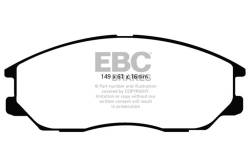 EBC Brakes - EBC Brakes DP41725R Yellowstuff Street & Track Brake Pads for Amanti XG350 - Image 1