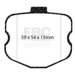 EBC Brakes - EBC Brakes DP51771/2NDX Bluestuff NDX Full Race Brake Pads for 06-07 Corvette - Image 3