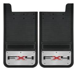 Gatorback - Gatorback 12"x23" Universal Black Mud Flaps FX4 Logo GB1223FX4 - Image 1