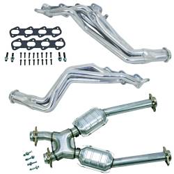 BBK Performance Parts - BBK 15323 96-98 Mustang Cobra 1.625" Long Tube Headers w/Mid Pipe Silver Ceramic - Image 1
