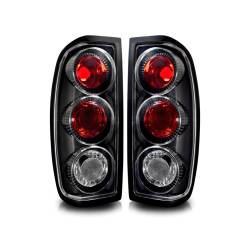 Winjet - Winjet CTWJ-0043-BC Black/Clear Taillights for 98-04 Nissan Frontier - Image 1