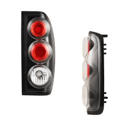 Winjet - Winjet CTWJ-0043-BC Black/Clear Taillights for 98-04 Nissan Frontier - Image 2