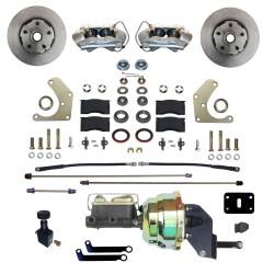 Leed Brakes - Leed Brakes FC2001-8405 Power Front Kit w/Plain Rotors & Zinc Plated Calipers - Image 1