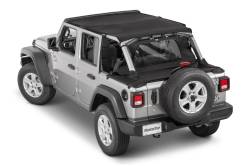 MasterTop - MasterTop 14440624 Regular Tonneau Cover 2Pc Combo for 18-24 Wrangler JLU 4DR - Image 1