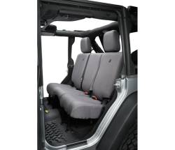 Bestop - Bestop 29284-09 Polyester Rear Seat Cover Charcoal for 07-18 Jeep Wrangler JK - Image 1