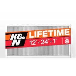 K&N - K&N HVC-8-11224 HVAC Filter 12 x 24 x 1 MERV 8 - Image 1