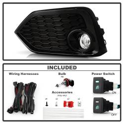 Spyder Auto - Spyder Auto 9043321 OEM Fog Light w/Switch Clear for 17 Honda Civic - Image 2