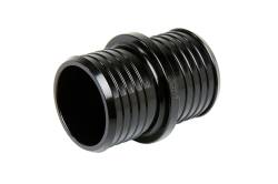 HPS Performance - HPS AHU-062-BLK Multi-Ribbed Aluminum Hose Union 5/8" OD Black - Image 1