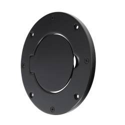 Smittybilt - Smittybilt 75006 Billet Fuel Door Cover Gloss Black for 97-06 Jeep Wrangler TJ - Image 2