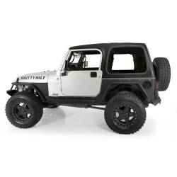 Smittybilt - Smittybilt 75006 Billet Fuel Door Cover Gloss Black for 97-06 Jeep Wrangler TJ - Image 5