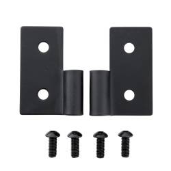 Smittybilt - Smittybilt 7607 Lower Door Hinge Bracket Black for 76-06 Jeep Wrangler TJ/YJ/CJ - Image 1