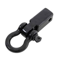 Smittybilt - Smittybilt 29312B 2" Receiver 3/4" D-Ring Black Hitch Mounted - Image 1