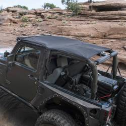 Smittybilt - Smittybilt 94135 Extended Top Black Diamond for 07-09 Jeep Wrangler JK J2DR - Image 2