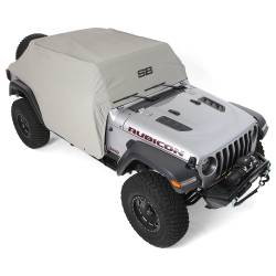 Smittybilt - Smittybilt 1071 Cab Cover w/Door Flaps Gray for 18-26 Jeep Wrangler JL - Image 1