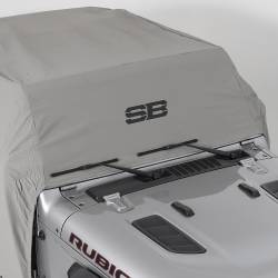 Smittybilt - Smittybilt 1071 Cab Cover w/Door Flaps Gray for 18-26 Jeep Wrangler JL - Image 4