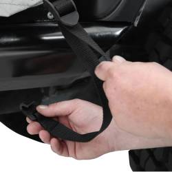Smittybilt - Smittybilt 1071 Cab Cover w/Door Flaps Gray for 18-26 Jeep Wrangler JL - Image 9