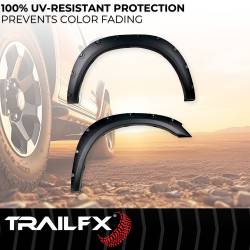 TrailFX - TrailFX TFD3004T Pocket Style Fender Flare Set Black Textured Finish - Image 2