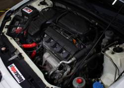 HPS Performance - HPS 57-1526-Red Red Radiator Hose Kit for 01-05 Honda Civic 1.7L - Image 2