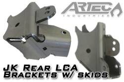 Artec Industries - Artec JK4427 Rear LCA Brackets w/Skids for 07-18 Jeep Wrangler JK - Image 1
