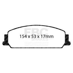 EBC Brakes - EBC Brakes DP51833NDX Bluestuff NDX Full Race Brake Pads for 08-09 G8 - Image 3