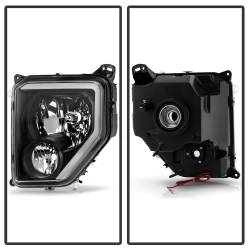 Spyder Auto - Spyder Auto 9053023 Black Crystal Headlights w/Light Bar for 08-12 Jeep Liberty - Image 2
