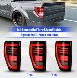 Winjet - Winjet CTWJ-0706-BS-SQ Black Smoke LED Taillights for 09-14 Ford F150 - Image 2