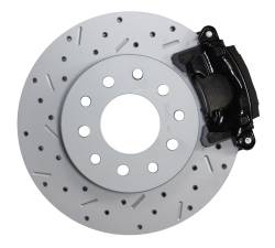 Leed Brakes - Leed Brakes BRC2001X Rear Disc Brake Kit w/Drilled Rotors & Black Calipers - Image 2