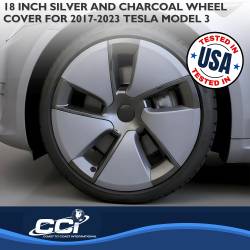 Coast To Coast - Coast To Coast 56518SC 18" Wheel Covers for 17-23 Tesla 3 - Image 2