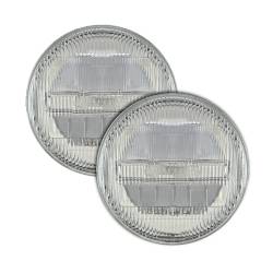 Quake LED - Quake LED QCT1335 Classic Tech 7" Glass Lens LED Headlight RGB Accent Pair - Image 1