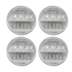 Quake LED - Quake LED QCT1287 Classic Tech 5.75" Glass Lens LED Headlight RGB Accent 4Pc Set - Image 1