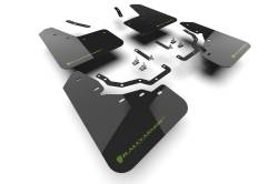 Rally Armor - Rally Armor MF142-UR-BLK-AGN Black Mud Flap/Dark Green Logo - Image 1