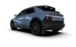 Rally Armor - Rally Armor MF127-BAT-BLK-SIL Black Mud Flap/Silver Battery Logo - Image 2