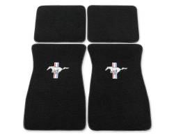Scott Drake - Scott Drake ACC-FM-EMB-BK 64-73 Ford Mustang Floor Mat Set - Image 2