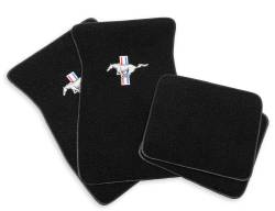 Scott Drake - Scott Drake ACC-FM-EMB-BK 64-73 Ford Mustang Floor Mat Set - Image 1