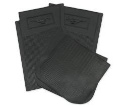 Scott Drake - Scott Drake C5ZZ-6513086-BK 65-66 Ford Mustang Floor Mat Set - Image 1