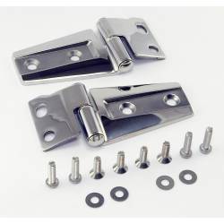 Rugged Ridge - Rugged Ridge 11111.22 Hood Hinge Kit Stainless Steel for 07-18 Wrangler JK - Image 1