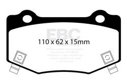 EBC Brakes - EBC Brakes DP53023NDX Bluestuff NDX Full Race Brake Pads for Camaro Corvette - Image 2