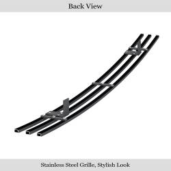APS - APS Stainless Billet Bumper Grille Black 03-06 GMC Sierra 1500 GR07HED72J - Image 3
