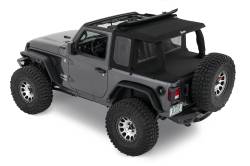 Bestop - Bestop 80101-35 TrekTop HalfTop Accessory Kit Black Diamond for 18+ Jeep JL 2DR - Image 1
