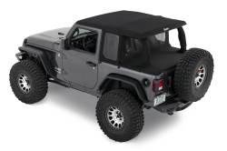 Bestop - Bestop 80101-35 TrekTop HalfTop Accessory Kit Black Diamond for 18+ Jeep JL 2DR - Image 2