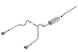 Borla - Borla Exhaust 140772CF Touring Cat-Back System for Sierra/Silverado 1500 - Image 1
